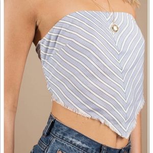 striped scarf top